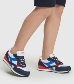 PUMA - Sneakers bianca e blu con dettagli rossi, numerata 36/39 - N 92 GS