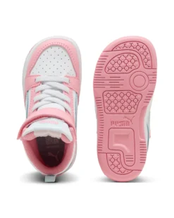 PUMA - SNEAKERS BIMBA  BIANCA E ROSA  REBOUND V6 MID SPACE BELLE TD DAL 20 AL 27,  402769-01