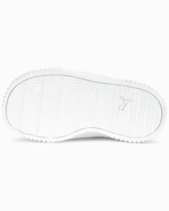 PUMA - Sneakers da bambina bianca e argento con dettagli metallizzati, numerata 20/27 - CARINA 2.0 MERMAID V INF
