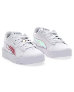 PUMA - Sneakers da bambina bianca con dettagli metallizzati, numerata 28/35 - JADA HOLO PS