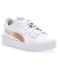 PUMA - Sneakers da bambina bianca con dettagli metallizzati, numerata 28/35 - JADA HOLO PS