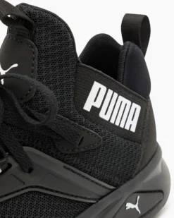 PUMA - Sneakers da bambino nera e bianca con soletta in memory foam, numerata 28/35 - ENZO 2 REFRESH AC PS