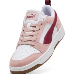 PUMA - SNEAKERS DA DONNA BIANCA, ROSA E BORDEAUX REBOUND V6 LOW SD, 402262-08