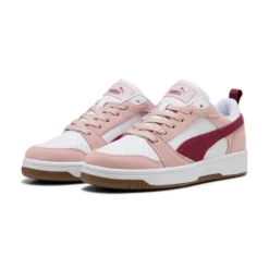 PUMA - SNEAKERS DA DONNA BIANCA, ROSA E BORDEAUX REBOUND V6 LOW SD, 402262-08