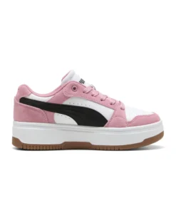 PUMA - SNEAKERS DA DONNA ROSA NERA E BIANCA REBOUND FEMME LOW SD, 402593-02