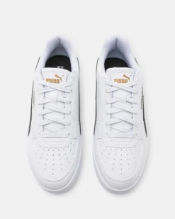 PUMA - Sneakers da uomo bianca e nera con dettagli oro - CAVEN 2.0