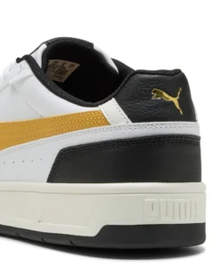 PUMA - SNEAKERS DA UOMO COURT CLASSICO BIANCA-GIALLA E NERA, 400284-10