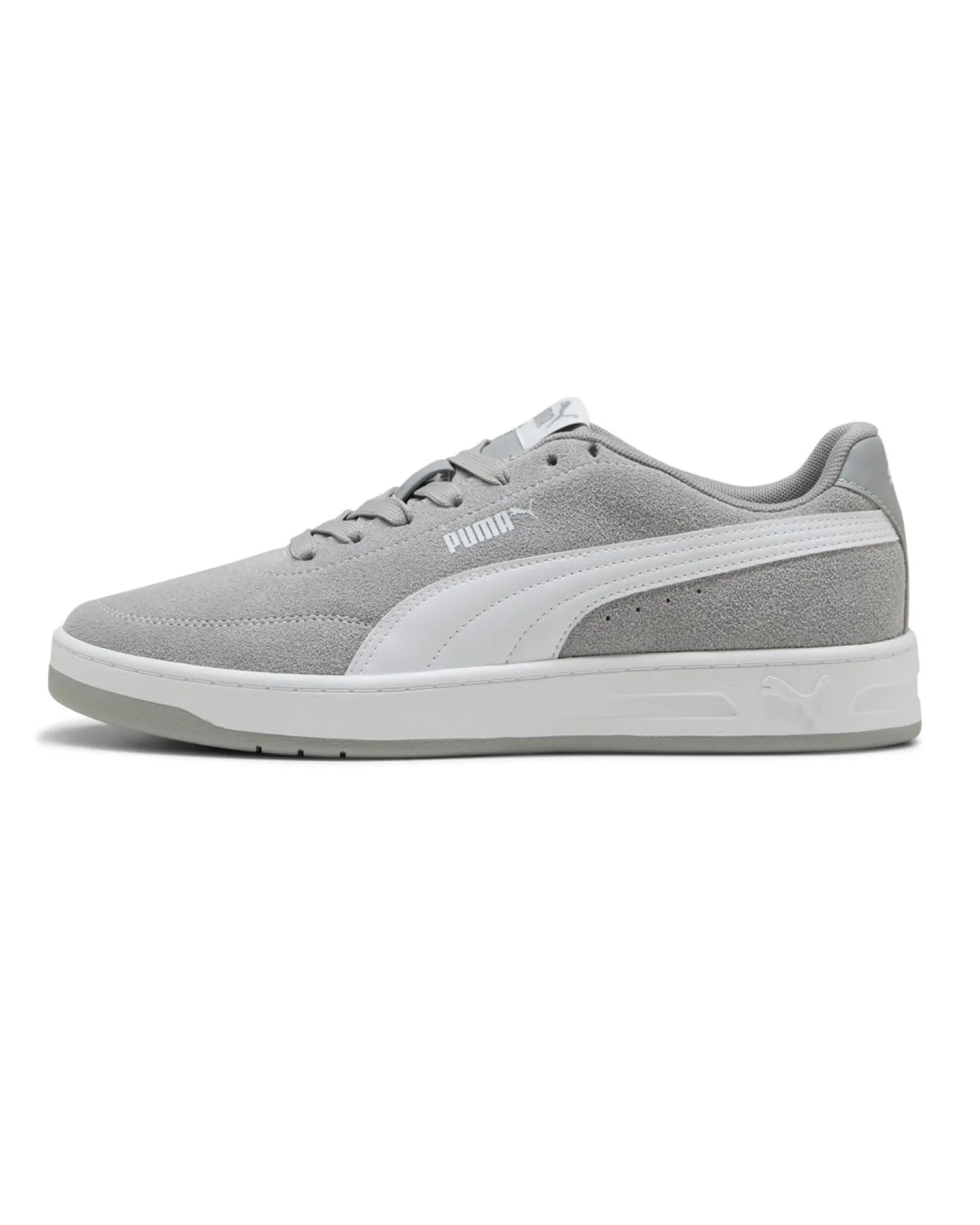 PUMA - SNEAKERS DA UOMO GRIGIA E BIANCA COURT CLASSIC CLEAN SD, 402680-02