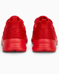 PUMA - Sneakers da uomo rossa in mesh traspirante con soletta in memory foam - WIRED RUN PURE
