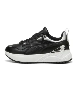 PUMA - SNEAKERS DONNA R78 DISRUPT METALLIC DREAM, NERA, BIANCA E GRIGIO METALLIZZATO - 397803-02