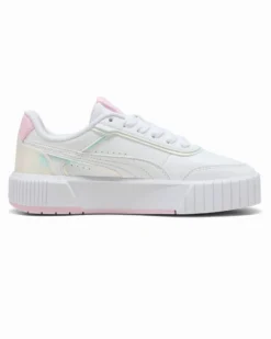 PUMA - SNEAKERS JUNIOR CARINA MIA HOLO 2.0 GS BIANCA CON DETTAGLI ROSA DAL 36 AL 39, 405627-01