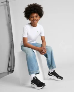 PUMA - SNEAKERS JUNIOR  POUNCE LITE GS, NERA ,BIANCA E GRIGIA, NUMERATA 36/39 - 401512-01