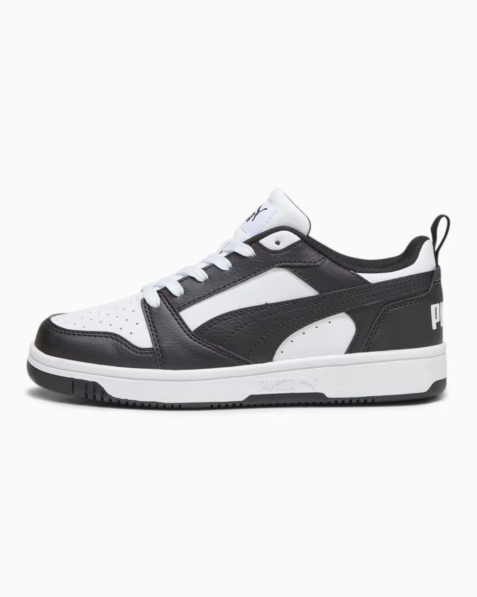 PUMA - SNEAKERS JUNIORREBOUND V6 LO GS BIANCHE CON DETTAGLI NERI DAL 36 AL 39, 393833-01