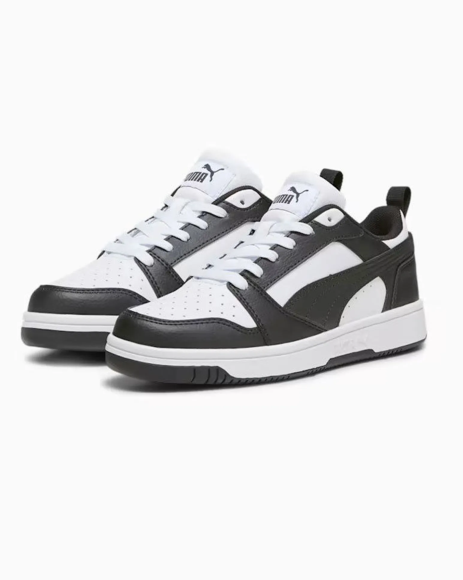 PUMA - SNEAKERS JUNIORREBOUND V6 LO GS BIANCHE CON DETTAGLI NERI DAL 36 AL 39, 393833-01