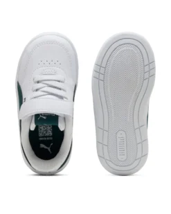 PUMA - SNEAKERS KIDS BIANCA E VERDE COURT CLASSIC CLEAN TD DAL 20 AL 27,  403752-04