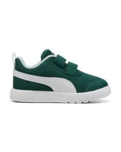 PUMA - SNEAKERS KIDS COURTFLEX V3 MESH TD  BIANCA E VERDE DAL 20 AL 23, 398086-18