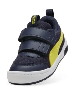 PUMA - SNEAKERS KIDS  MULTIFLEX 2 MESH V TD BLU E GIALLO FLUO, NUMERATA DAL 20 AL 27, 405647-02