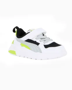 PUMA - SNEAKERS KIDS TRINITY 2 LT PS BIANCA, NERA, GRIGIA E LIME DAL 28 AL 35, 403704-13