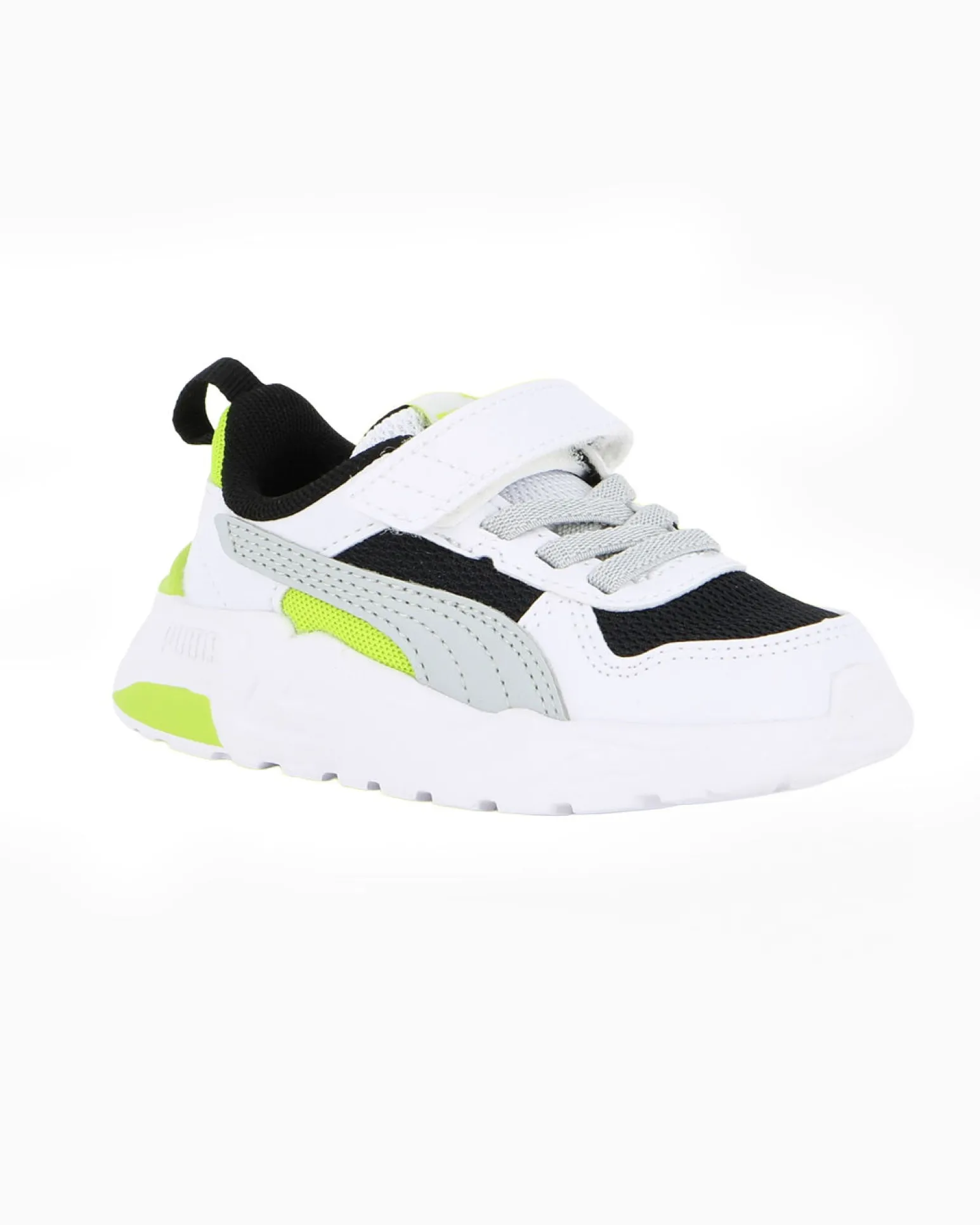 PUMA - SNEAKERS KIDS TRINITY 2 LT PS BIANCA, NERA, GRIGIA E LIME DAL 28 AL 35, 403704-13