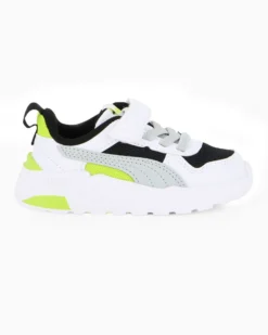PUMA - SNEAKERS KIDS TRINITY 2 LT PS BIANCA, NERA, GRIGIA E LIME DAL 28 AL 35, 403704-13
