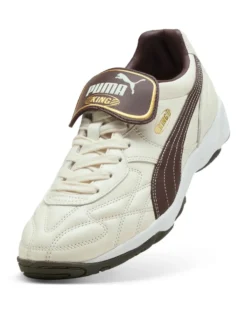 PUMA - SNEAKERS KING INDOOR BEIGE E MARRONE DA UOMO, 401683-18