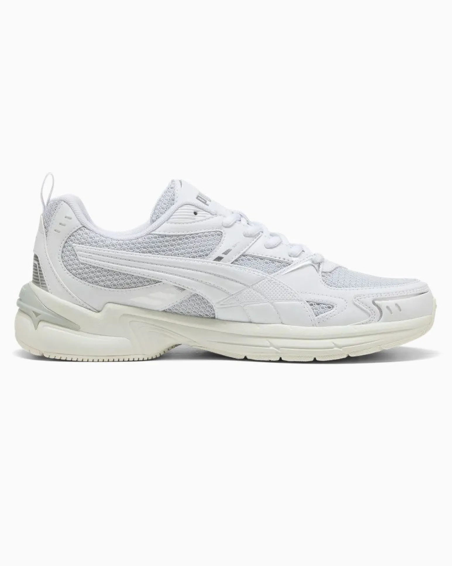 PUMA - SNEAKERS MILENIO TECH 2000 2TONE BIANCHE CON DETTAGLI SILVER E GRIGI DA UOMO, 404914-02
