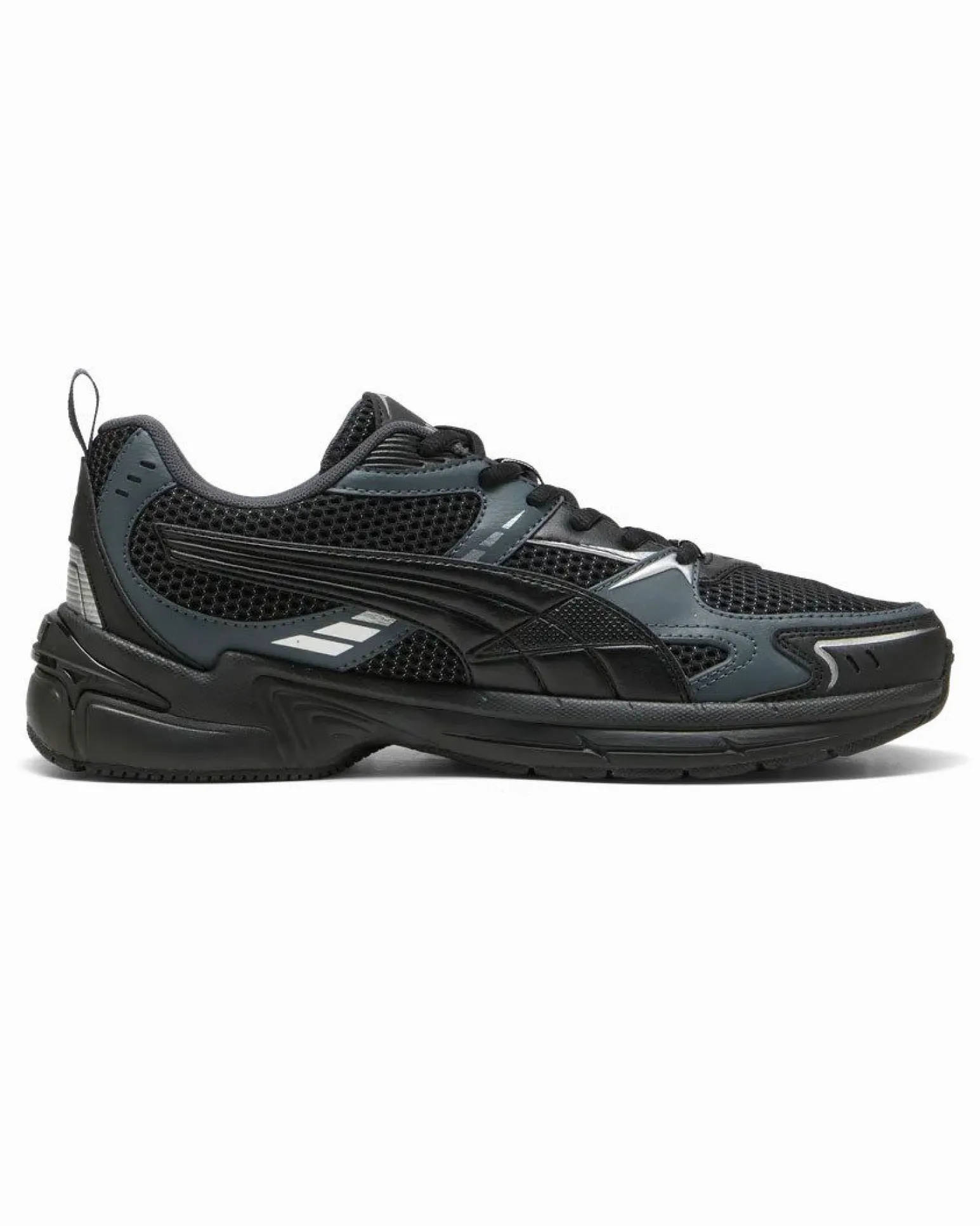 PUMA - SNEAKERS MILENIO TECH 2000 2TONE NERE CON DETTAGLI SILVER E GRIGI DA UOMO, 404914-01