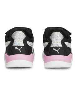 PUMA - Sneakers nera e rosa con logo metallizzato e strappo, numerata 20/27 - X RAY SPEED LITE MERMAID AC INF