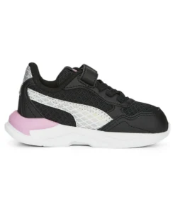 PUMA - Sneakers nera e rosa con logo metallizzato e strappo, numerata 20/27 - X RAY SPEED LITE MERMAID AC INF
