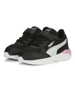 PUMA - Sneakers nera e rosa con logo metallizzato e strappo, numerata 20/27 - X RAY SPEED LITE MERMAID AC INF
