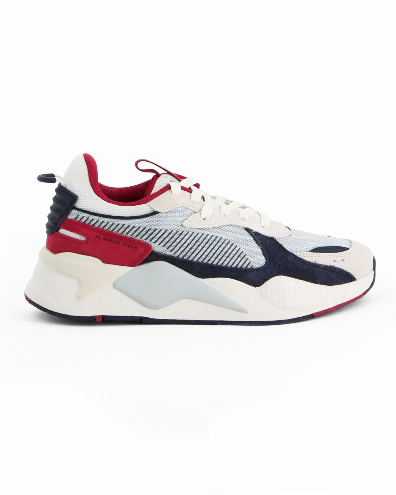 PUMA - SNEAKERS RS-X HERITAGE BIANCA, ROSSA, GRIGIA E CELESTE DA UOMO, 398210-17