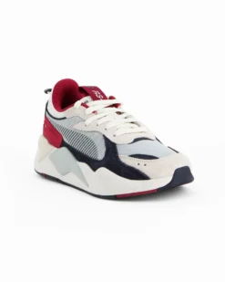 PUMA - SNEAKERS RS-X HERITAGE BIANCA, ROSSA, GRIGIA E CELESTE DA UOMO, 398210-17