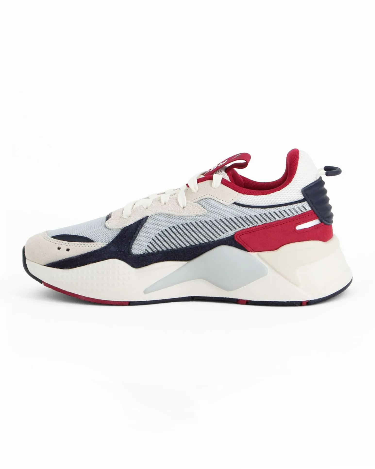 PUMA - SNEAKERS RS-X HERITAGE BIANCA, ROSSA, GRIGIA E CELESTE DA UOMO, 398210-17