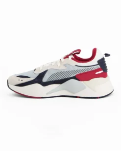 PUMA - SNEAKERS RS-X HERITAGE BIANCA, ROSSA, GRIGIA E CELESTE DA UOMO, 398210-17