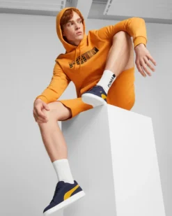 PUMA - SNEAKERS SMASH 3.0 BLU E GIALLE DA UOMO, 390984-11
