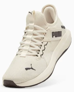 PUMA - SNEAKERS SOFTRIDE ENZO 5 SLIP TECH BEIGE E DETTAGLI MARRONI DA UOMO, 312581-04