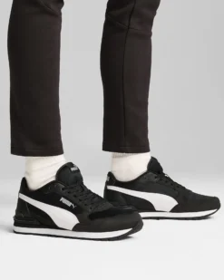 PUMA - SNEAKERS ST ST RUNNER V4 MESH -NERA CON DETTAGLI BIANCHI DA UOMO, 399666-01