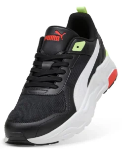 PUMA - SNEAKERS  TRINITY 2 LT BIANCHE, NERE, BIANCHE E GIALLO FLUO DA UOMO, 400231-18