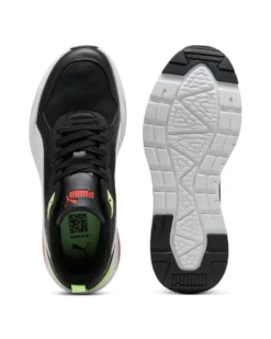 PUMA - SNEAKERS TRINITY 2 LT BIANCHE, NERE, BIANCHE E GIALLO FLUO DA UOMO, 400231-18