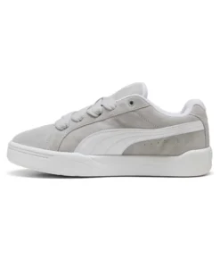 PUMA - SNEAKERS UOMO GRIGIE E BIANCHE PARK L-STYLE EASY SUADE, 400707-02