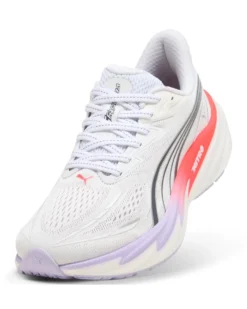PUMA - SNEAKERS VELOCITY NITRO 5 BIANCHE, LILLA, NERE E ROSSE DA DONNA, 312945-05