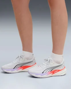 PUMA - SNEAKERS VELOCITY NITRO 5 BIANCHE, LILLA, NERE E ROSSE DA DONNA, 312945-05