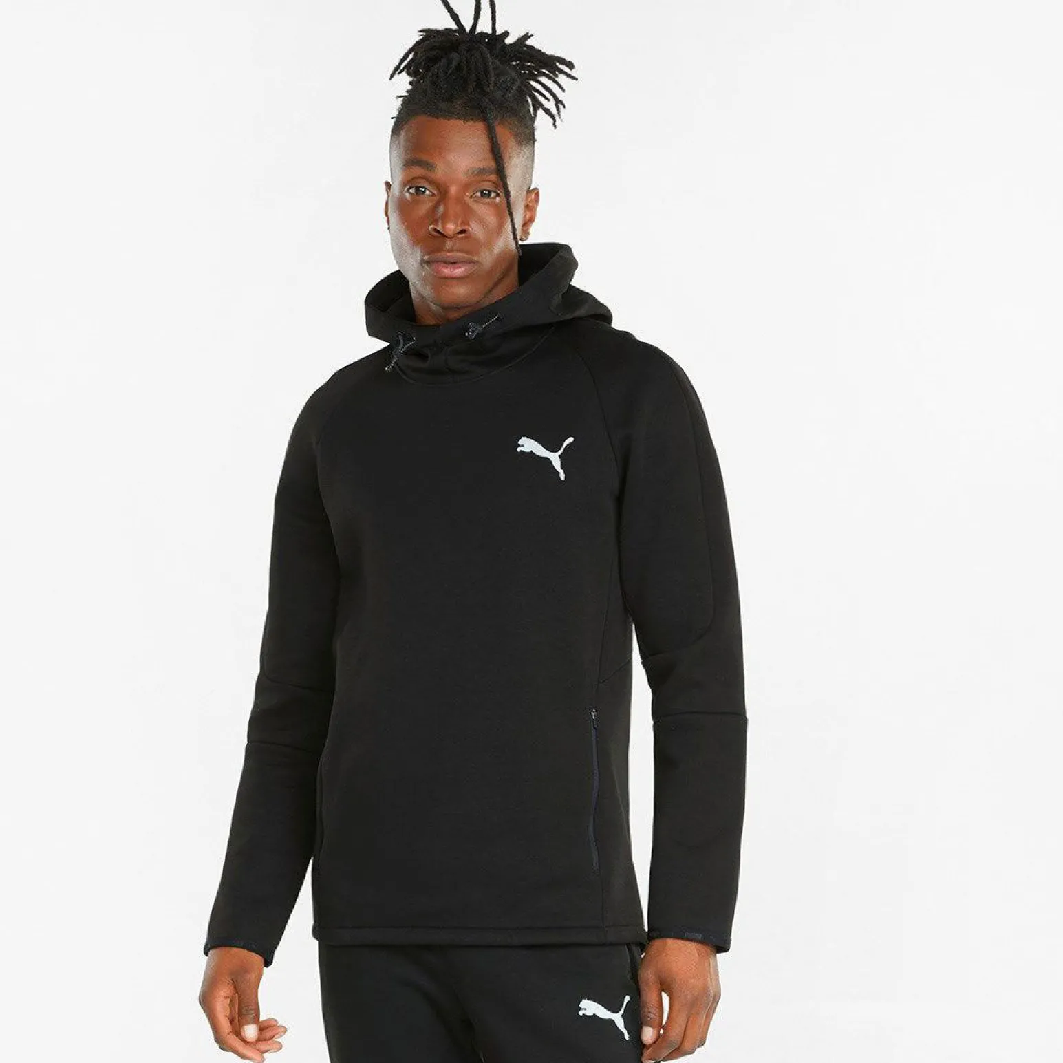 PUMA - SWEAT C/CAPP.EVOSTRIPE HD BLACK