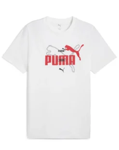 PUMA - T-SHIRT BIANCA ESS LOGO LAB SUMMER TEE DA UOMO - 684671-02
