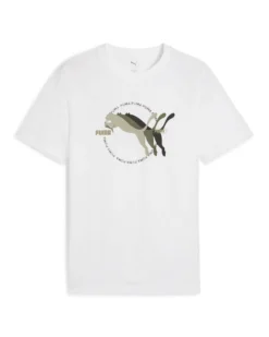 PUMA - T-SHIRT BIANCA GRAPHICS MULTIPLE CAT DA UOMO, 684826-02