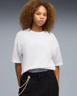 PUMA - T-SHIRT BIANCA  OVERSIZED HER TEE DA DONNA, 691883-02