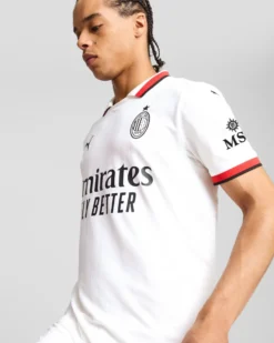 PUMA - T-SHIRT BIANCA/ROSSA E NERA AC MILAN AWAY REPLICA DA UOMO - 775015-02