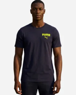 PUMA - T-SHIRT BLU ESSENTIAL SMALL GRAPHIC TEE DA UOMO, 694935-16