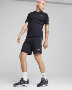 PUMA - T-SHIRT BLU ESS TAPE TEE DA UOMO - 684674-16