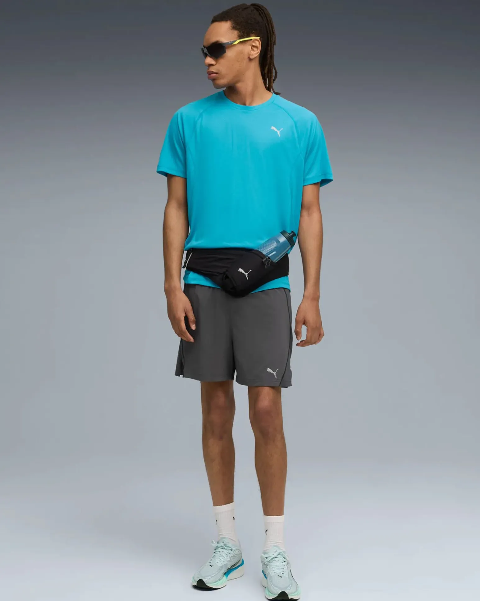 PUMA - T-SHIRT BLU ROYAL RUN VELOCITY TEE (POLY) DA UOMO, 526600-18